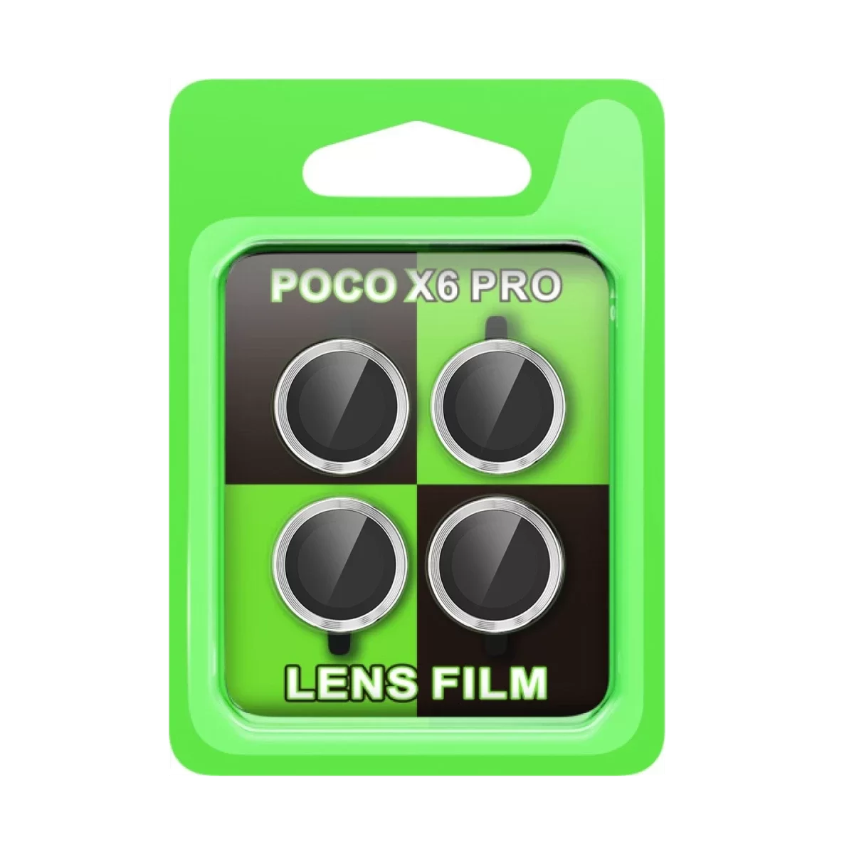 Newface Xiaomi Poco X6 Pro Raze Metal Kamera Lens - Gümüş