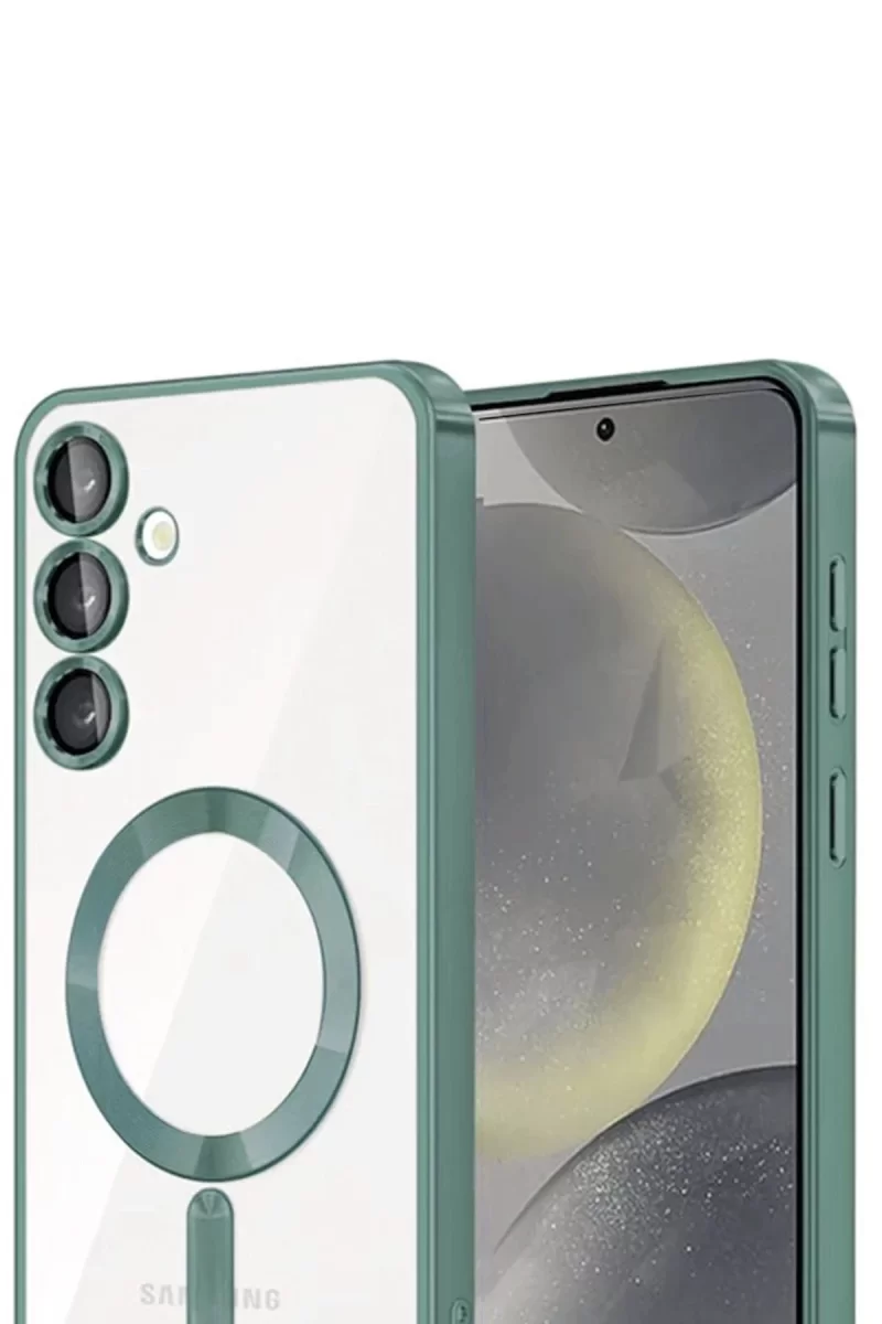Newface Samsung Galaxy A26 Kross Magneticsafe Kapak - Koyu Yeşil