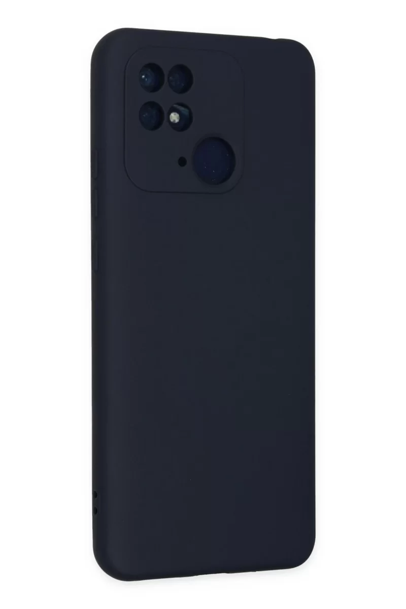 Newface Xiaomi Redmi 10C Kılıf Nano içi Kadife Silikon - Lacivert