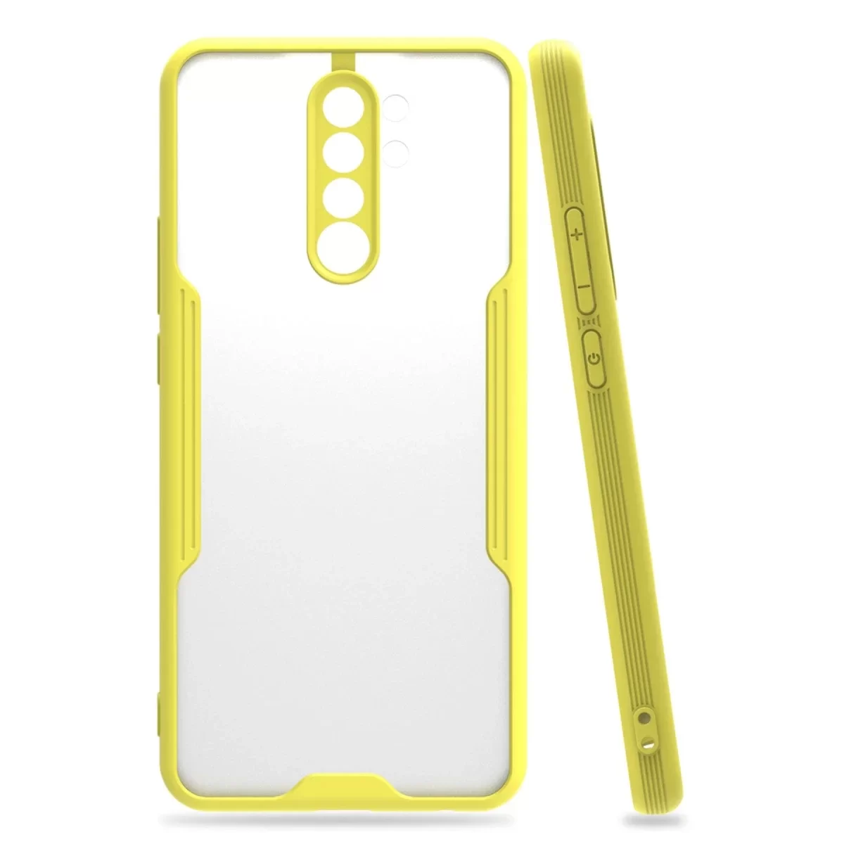 Newface Xiaomi Redmi 9 Kılıf Platin Silikon - Sarı