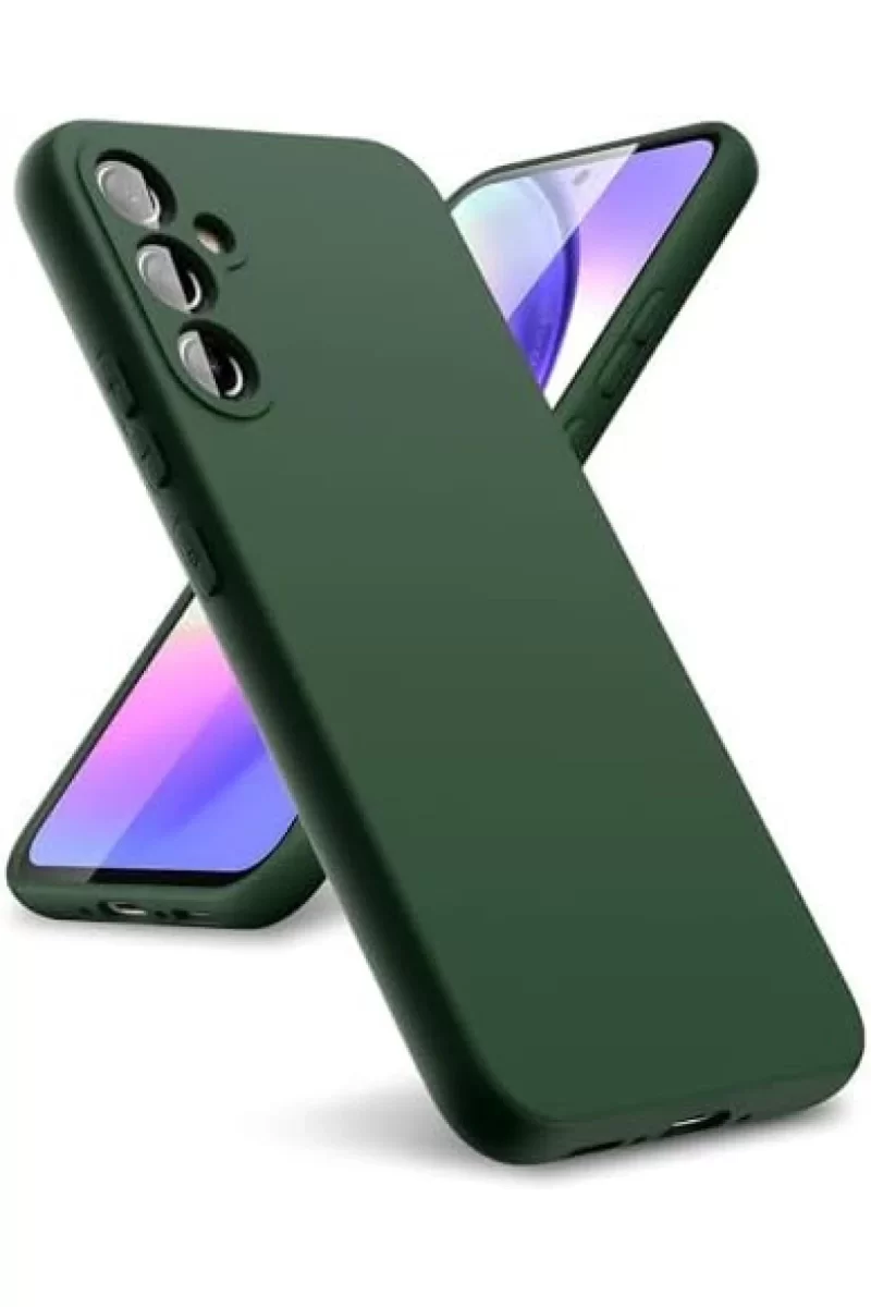 Newface Samsung Galaxy A24 4G Kılıf First Silikon - Koyu Yeşil