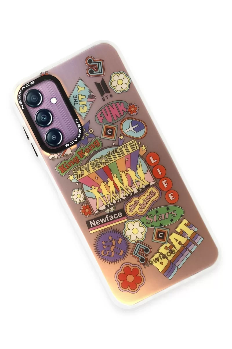 Newface Samsung Galaxy A24 4G Kılıf Estoril Desenli Kapak - Estoril - 14