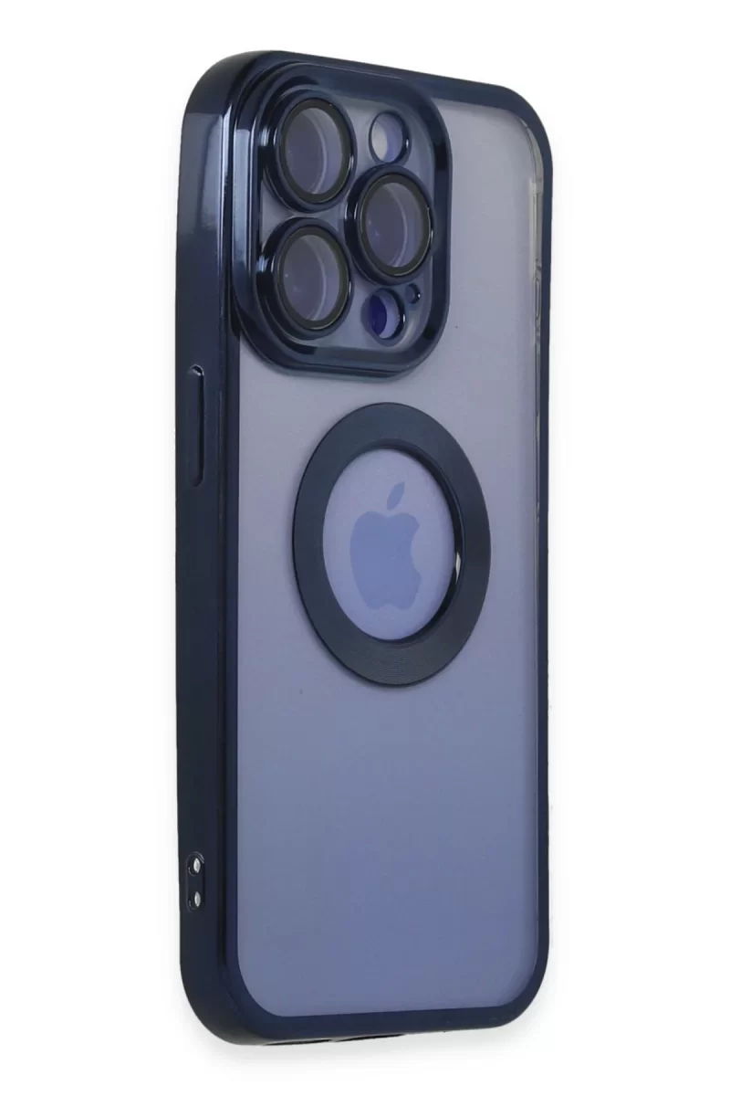 Newface Apple iPhone 15 Pro Max Kılıf Slot Silikon - Lacivert