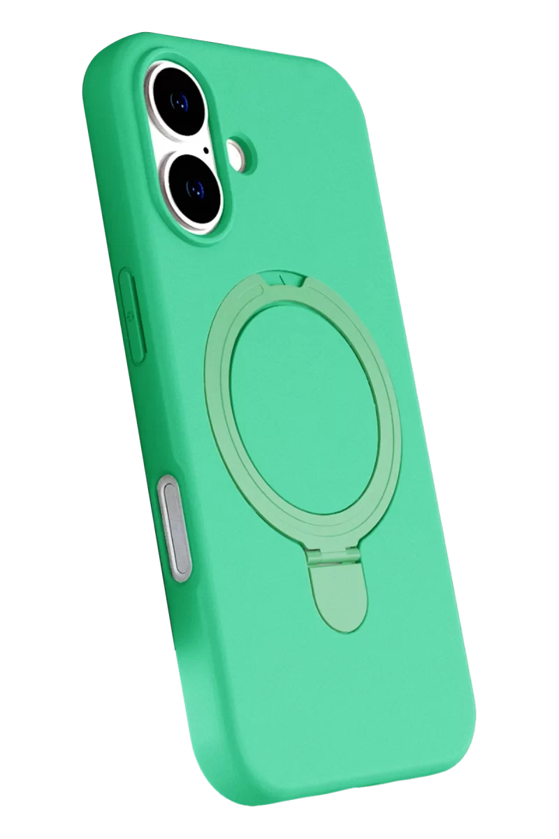 Newface Apple iPhone 17 Regal Magsafe Standlı Kapak - Yeşil