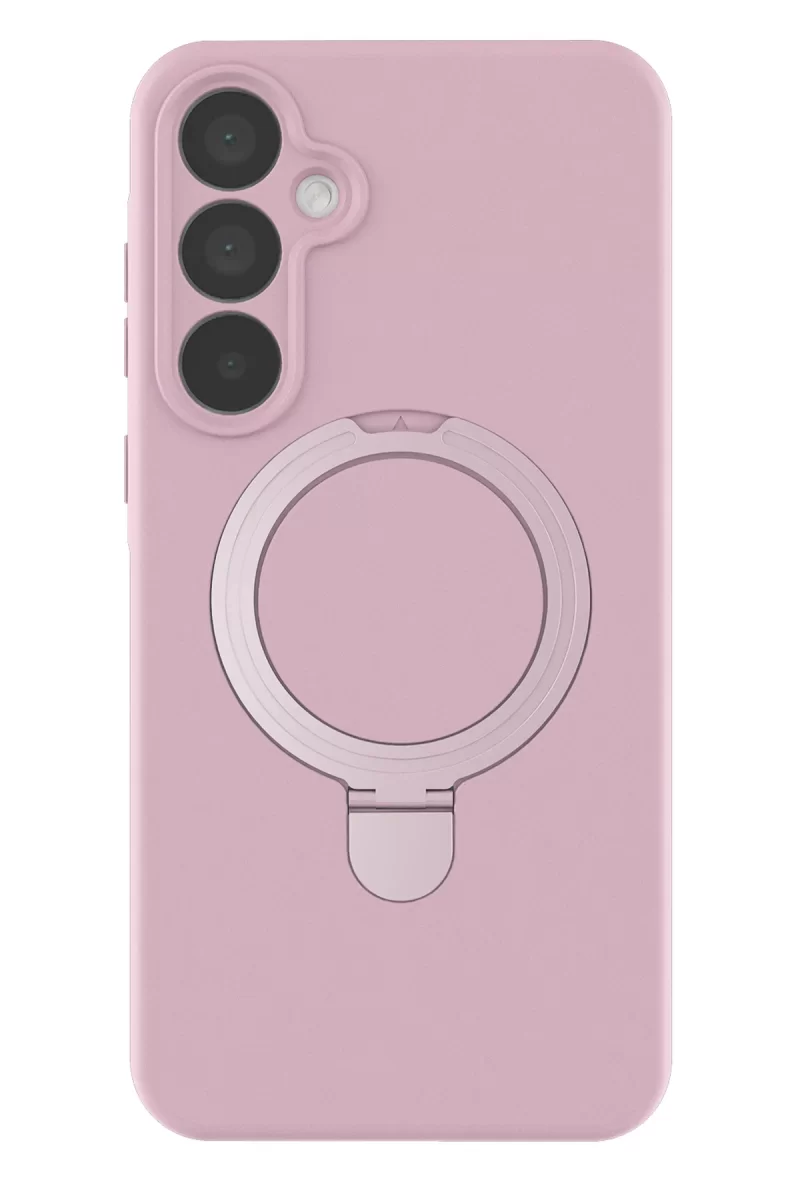 Newface Samsung Galaxy A35 5G Regal Magsafe Standlı Kapak - Açık Pembe