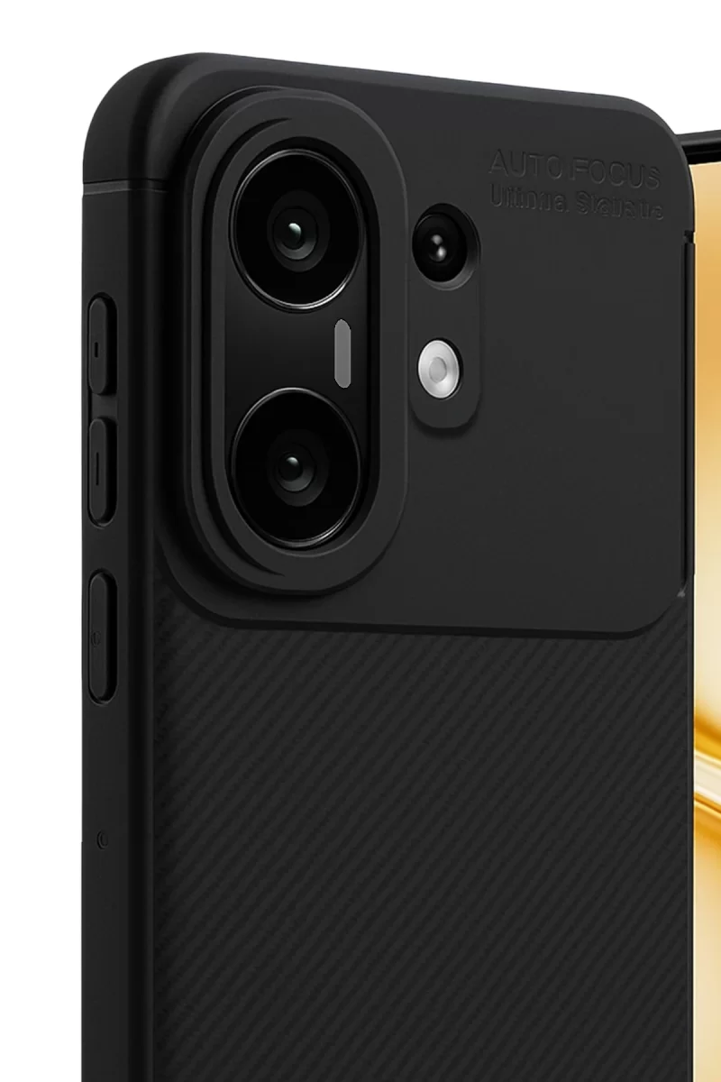 Newface Vivo X200 FE Auto Focus Karbon Kapak - Siyah
