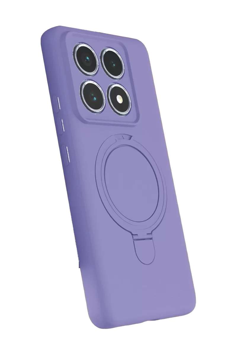 Newface Xiaomi Mi 14T Pro Regal Magsafe Standlı Kapak - Lila