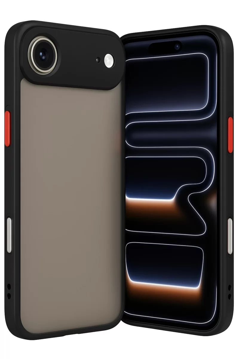 Newface Apple iPhone 17 Air Kılıf Montreal Silikon Kapak - Siyah