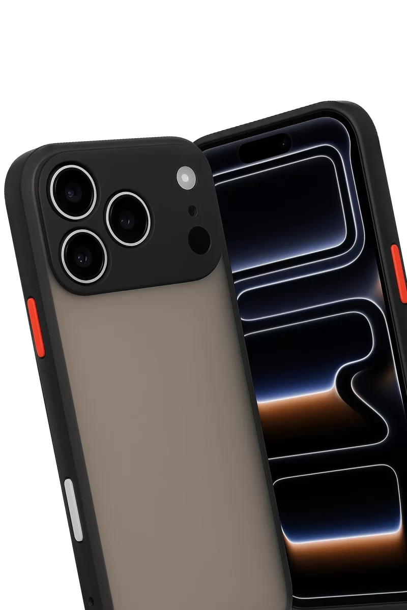Newface Apple iPhone 17 Pro Kılıf Montreal Silikon Kapak - Siyah