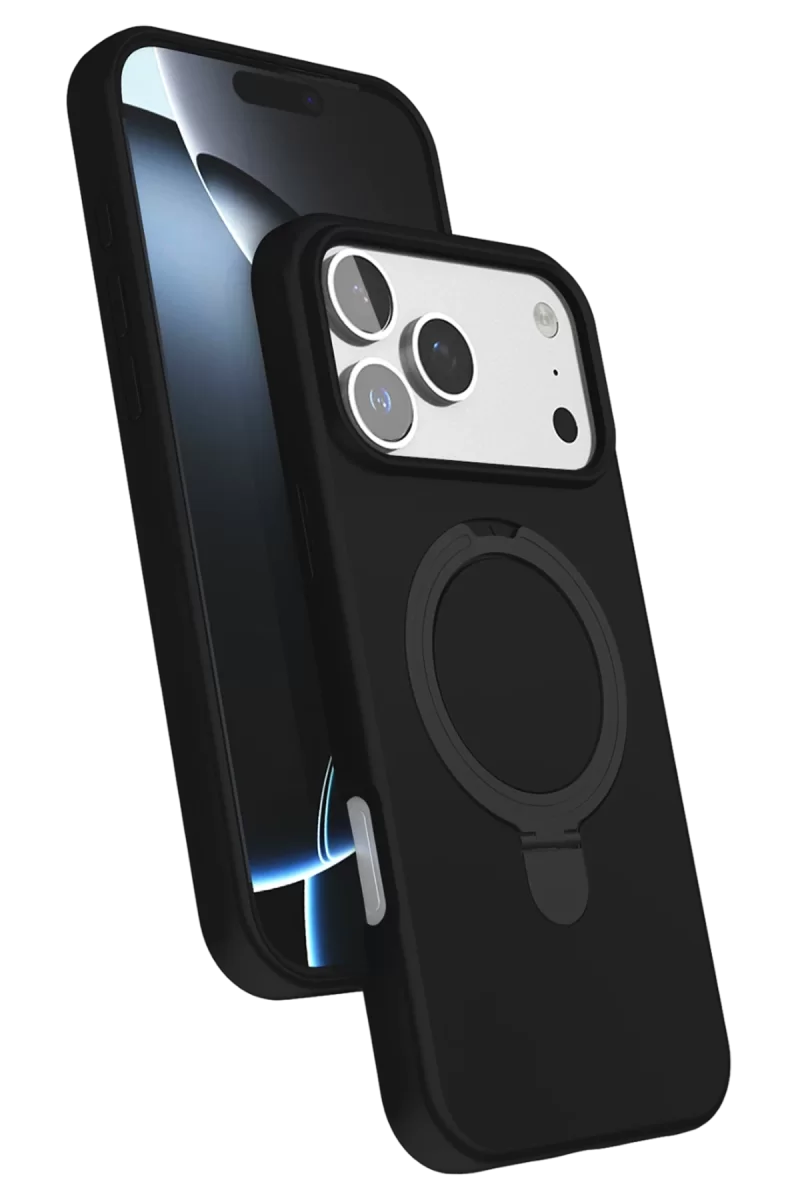 Newface Apple iPhone 17 Pro Regal Magsafe Standlı Kapak - Siyah