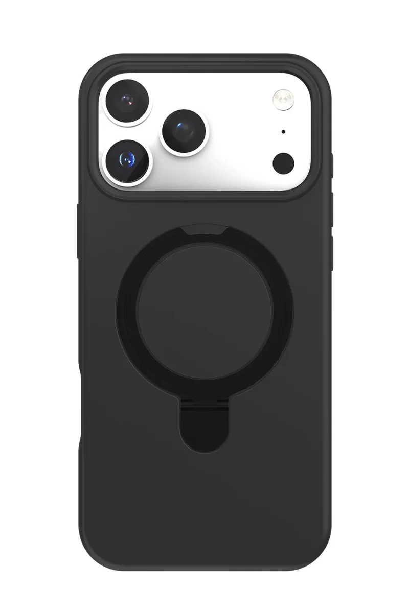 Newface Apple iPhone 17 Pro Regal Magsafe Standlı Kapak - Siyah
