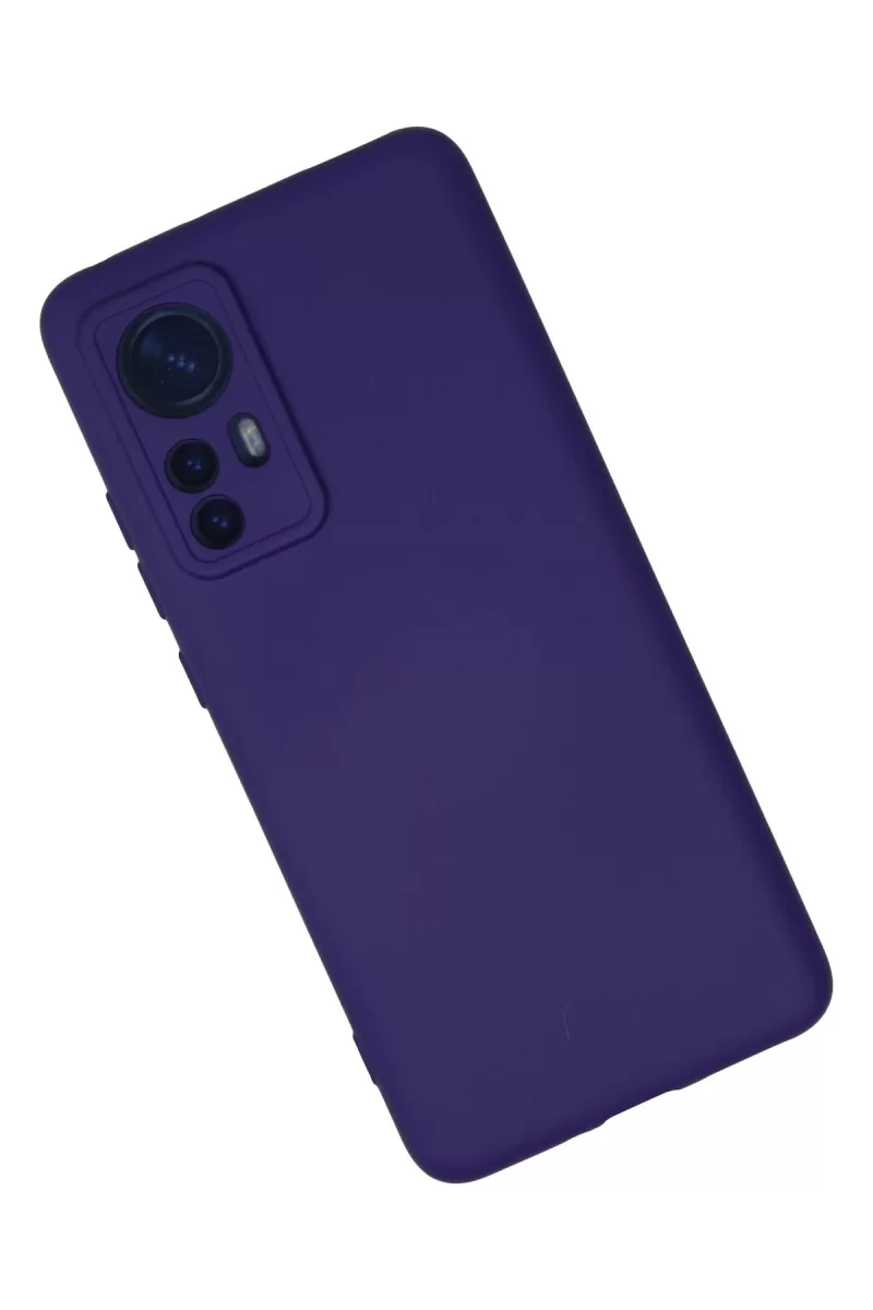 Newface Xiaomi Mi 12 Kılıf Nano içi Kadife Silikon - Mor