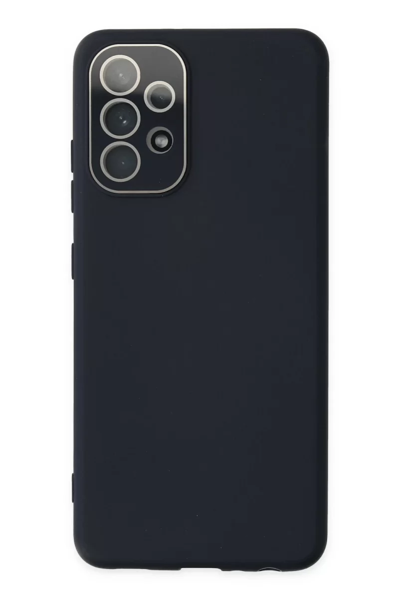 Newface Samsung Galaxy A53 5G Kılıf Lansman Glass Kapak - Lacivert