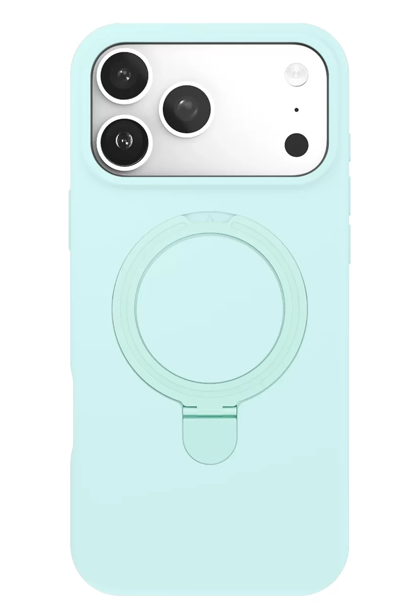 Newface Apple iPhone 17 Pro Regal Magsafe Standlı Kapak - Su Yeşili