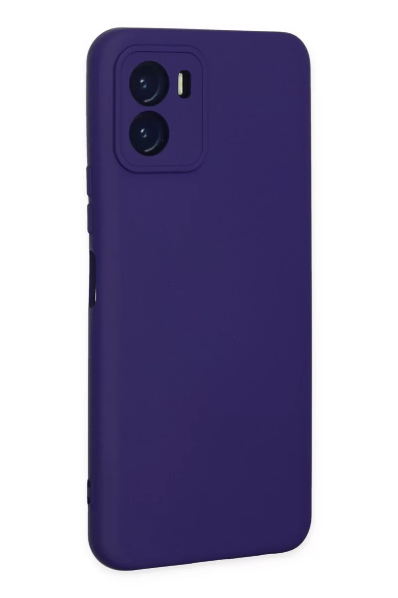 Newface Vivo Y15S Kılıf Nano içi Kadife Silikon - Mor