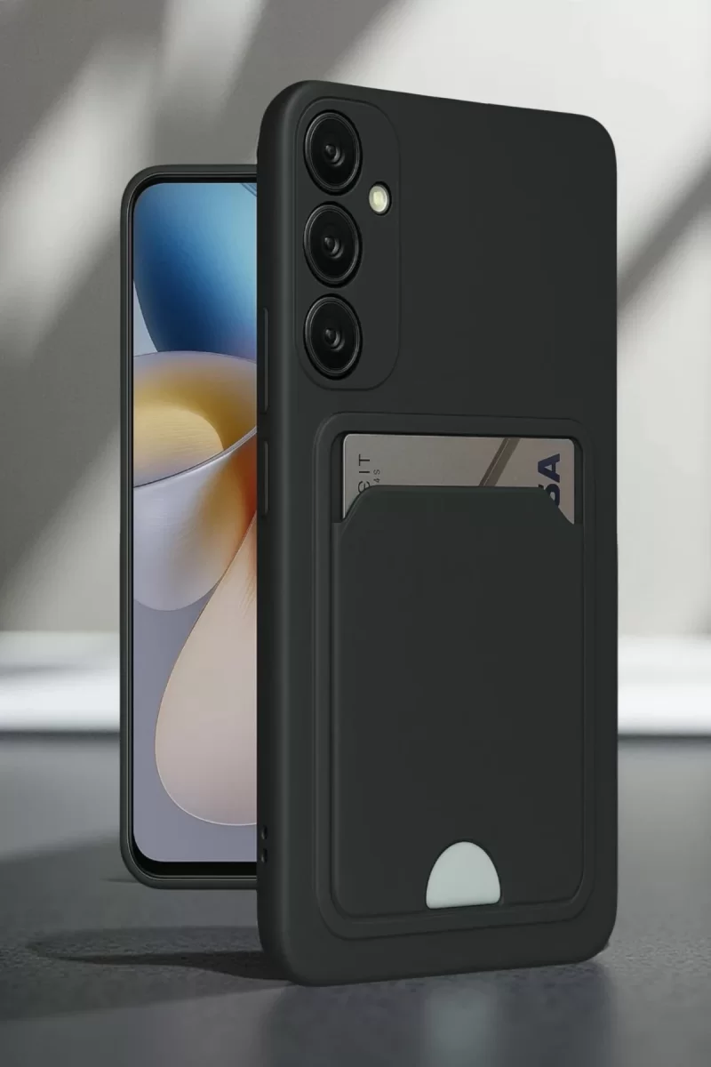 Newface Samsung Galaxy A16 5G Kılıf Kelvin Kartvizitli Silikon - Bordo