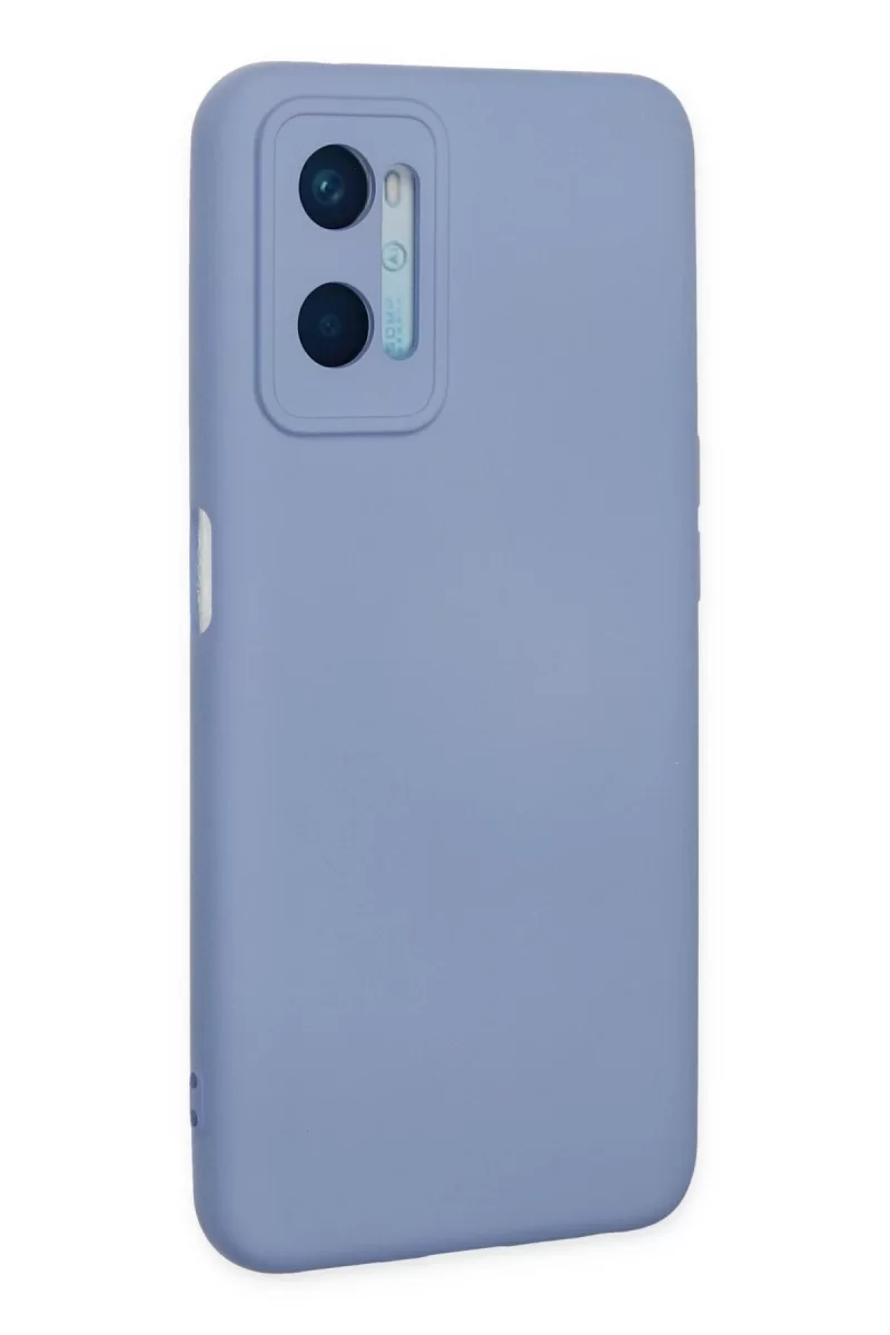 Newface Oppo A96 Kılıf Nano içi Kadife Silikon - Lila