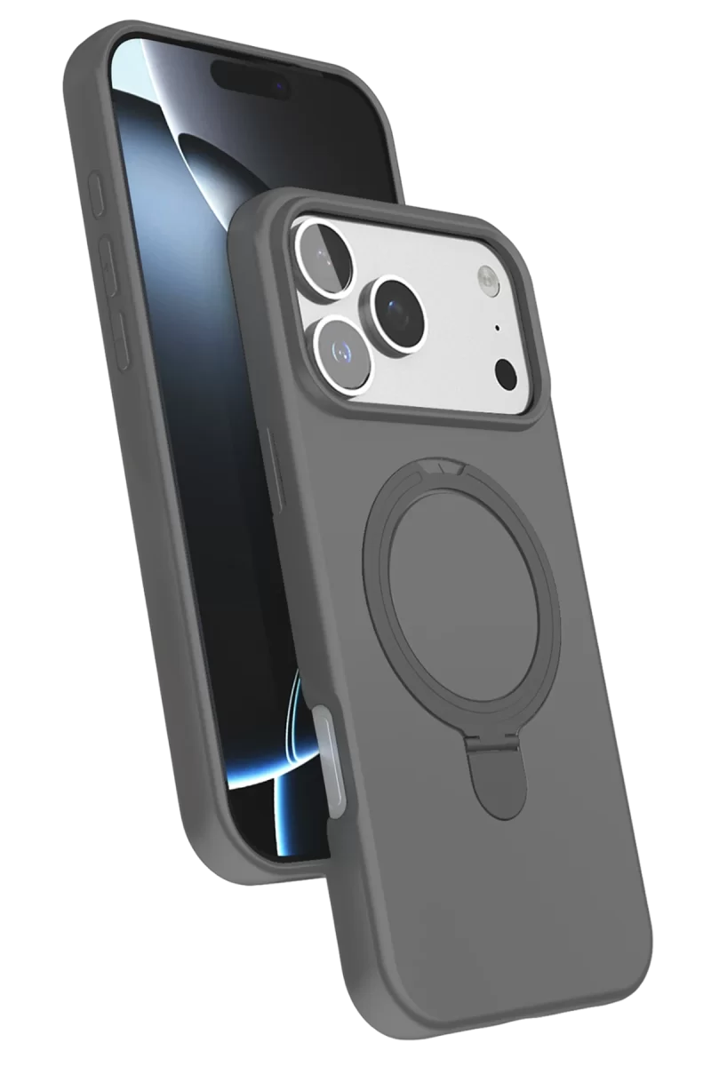 Newface Apple iPhone 17 Pro Regal Magsafe Standlı Kapak - Titan Gri