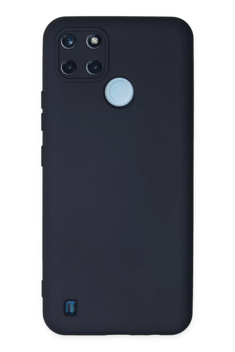 Newface Realme C25Y Kılıf Nano içi Kadife Silikon - Lacivert