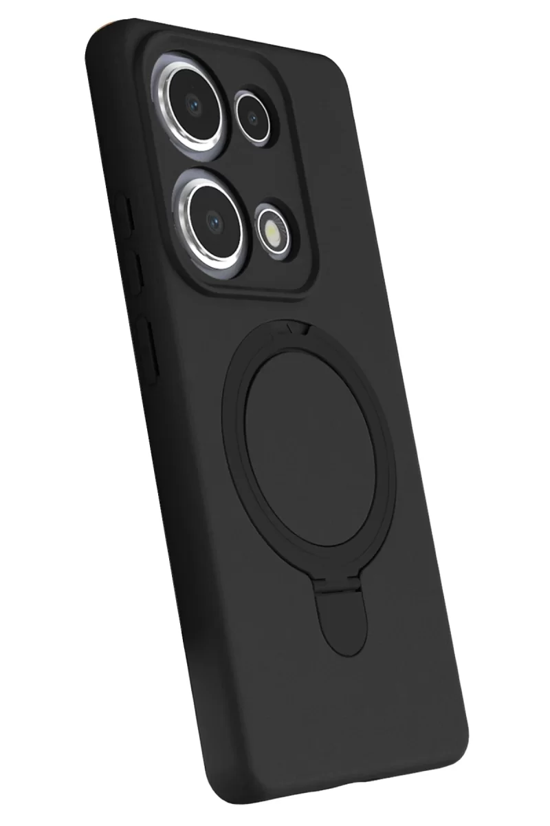 Newface Xiaomi Redmi Note 13 Pro 4G Regal Magsafe Standlı Kapak - Siyah