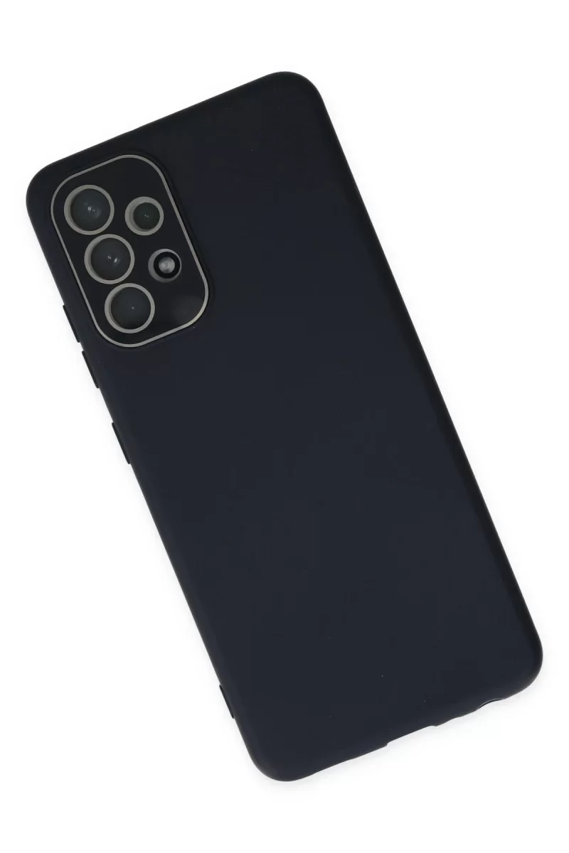 Newface Samsung Galaxy A33 5G Kılıf Lansman Glass Kapak - Lacivert