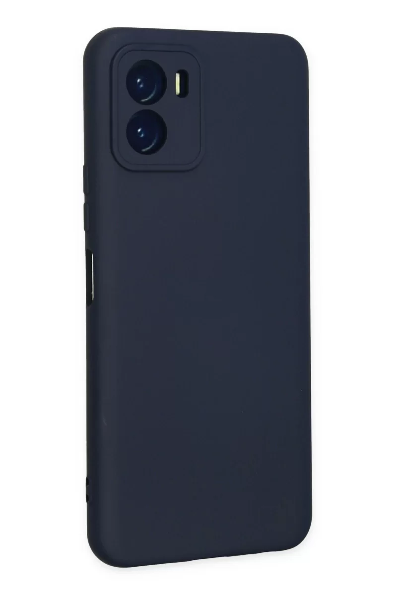 Newface Vivo Y15S Kılıf Nano içi Kadife Silikon - Lacivert