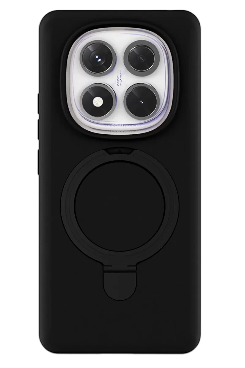 Newface Xiaomi Redmi Note 14 Pro 4G Regal Magsafe Standlı Kapak - Siyah