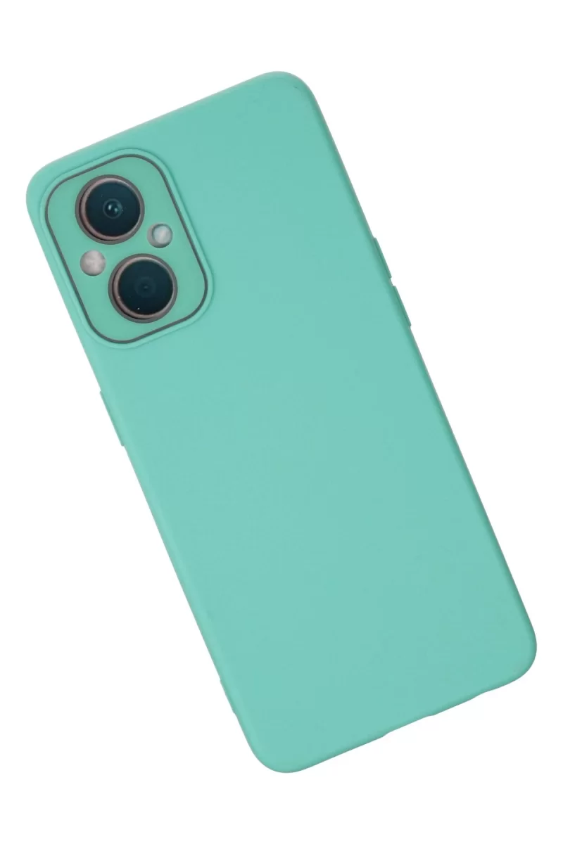 Newface Oppo Reno 7 Lite Kılıf Lansman Glass Kapak - Turkuaz