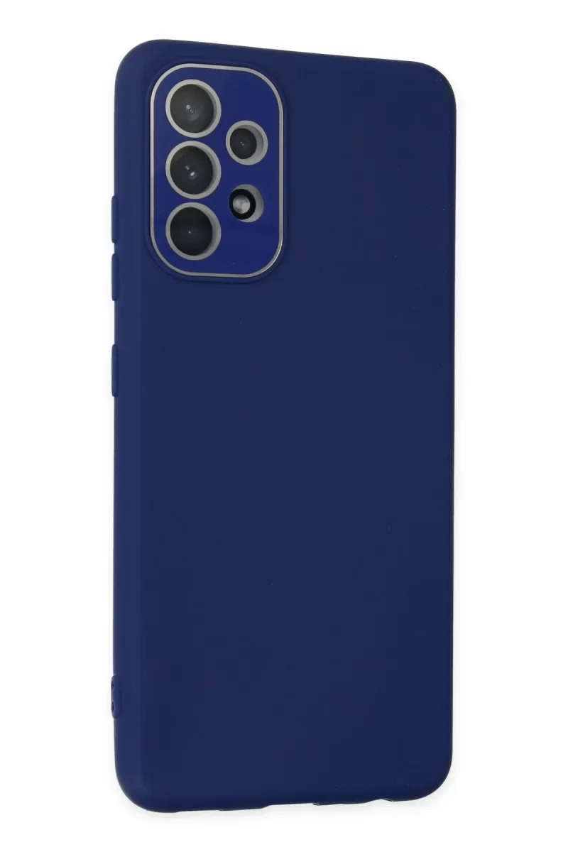 Newface Samsung Galaxy A53 5G Kılıf Lansman Glass Kapak - Sky Blue