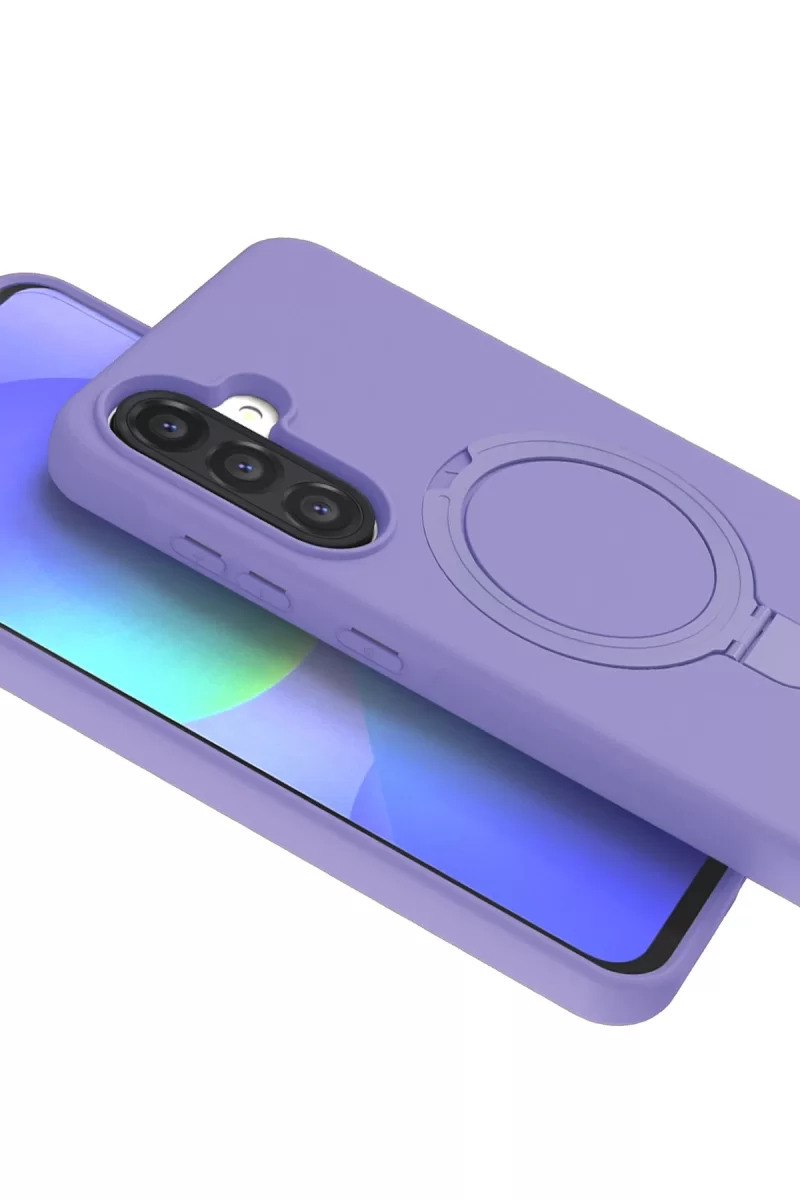 Newface Samsung Galaxy A26 Regal Magsafe Standlı Kapak - Lila