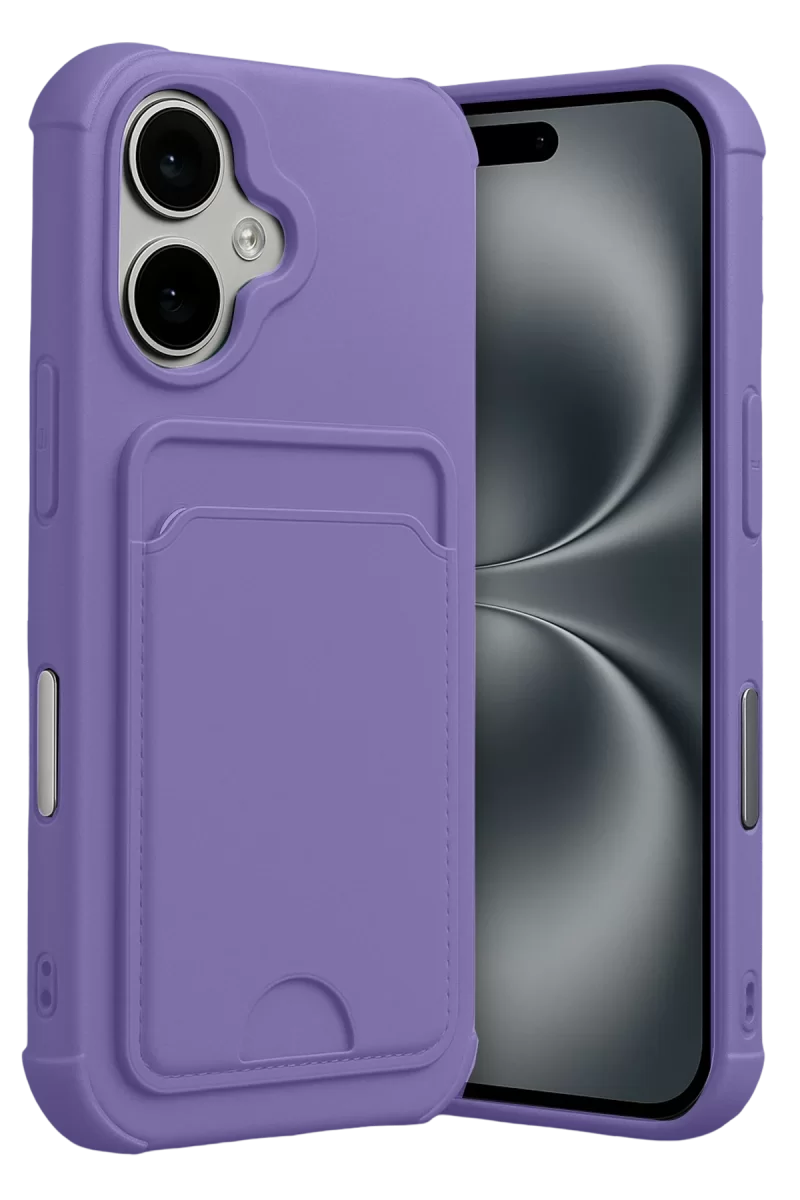 Newface Apple iPhone 17 Kelvin Kartvizitli Silikon - Lila