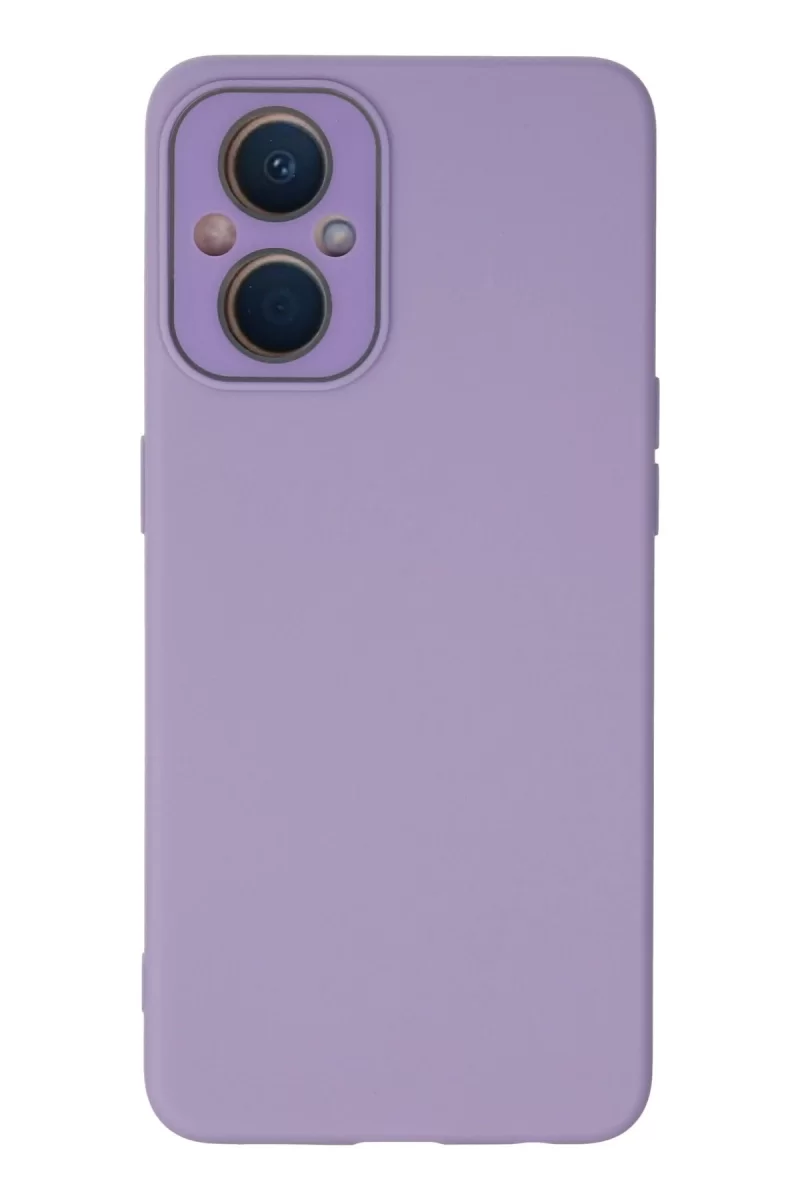 Newface Oppo Reno 7 Lite Kılıf Lansman Glass Kapak - Lila