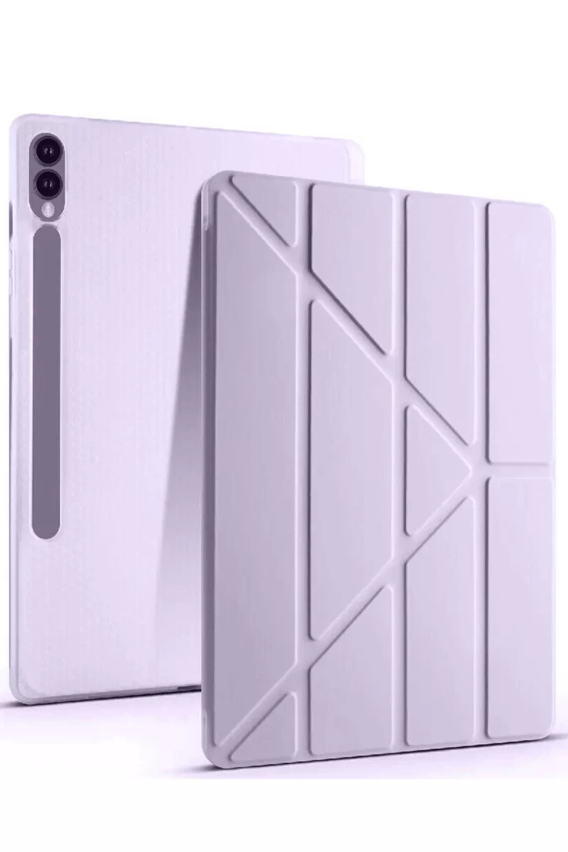 Newface Samsung Galaxy X610 Tab S9 FE Plus 12.4 Kılıf Kalemlikli Mars Tablet Kılıfı - Lila