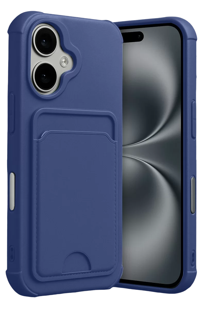 Newface Apple iPhone 17 Kelvin Kartvizitli Silikon - Lacivert