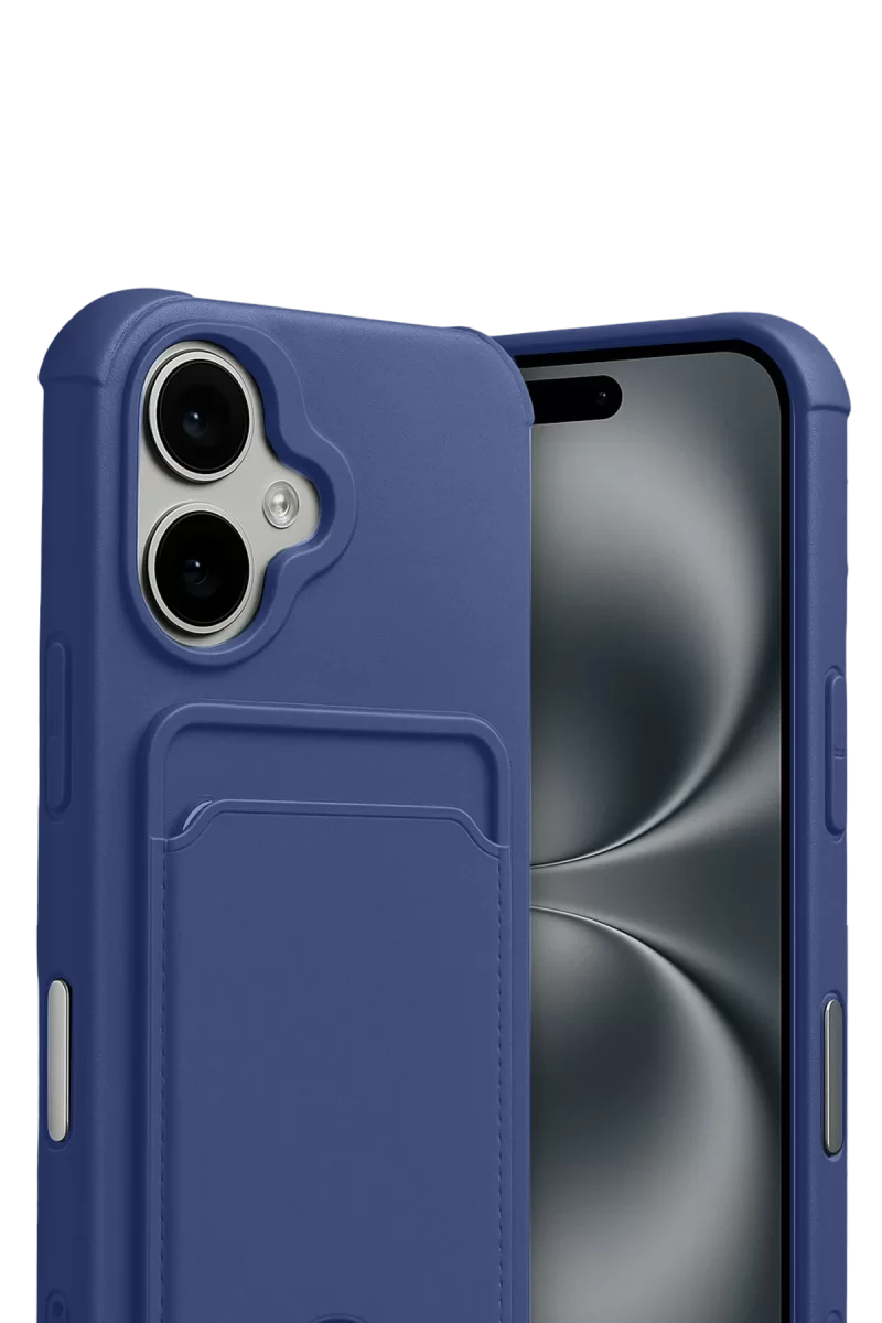 Newface Apple iPhone 17 Kelvin Kartvizitli Silikon - Lacivert