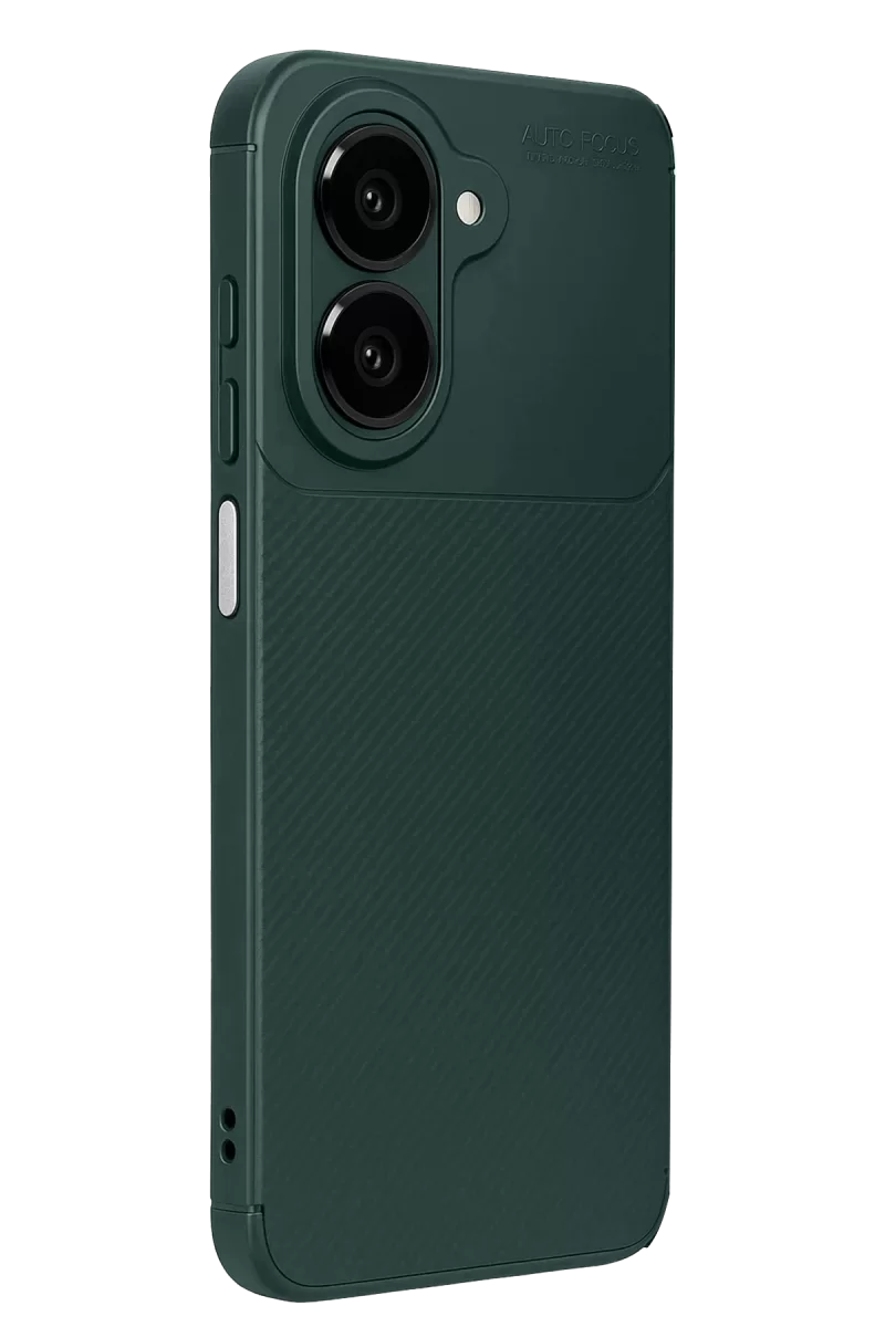 Newface Samsung Galaxy A07 4G Auto Focus Karbon Kapak - Koyu Yeşil