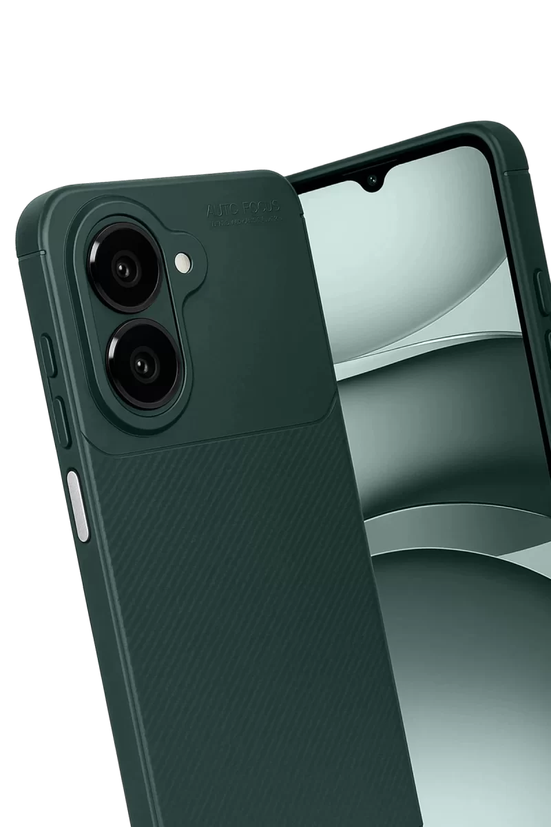 Newface Samsung Galaxy A07 4G Auto Focus Karbon Kapak - Koyu Yeşil