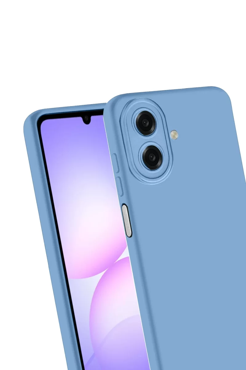 Newface Samsung Galaxy A07 4G First Silikon - Mavi