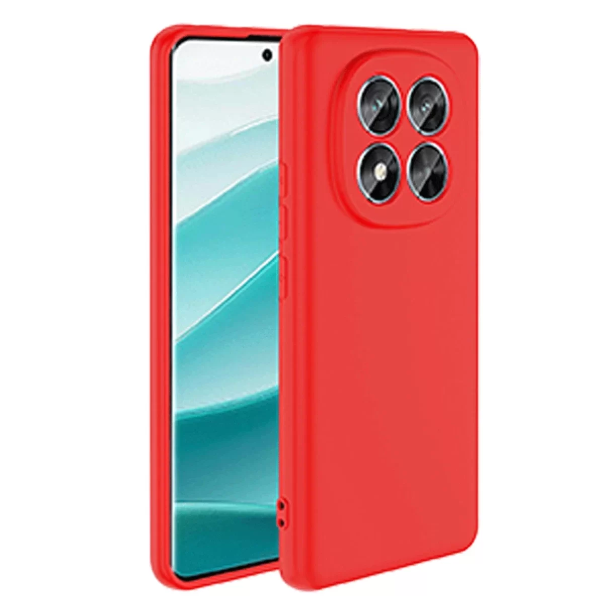 Newface Xiaomi Redmi Note 14 Pro 4G Kılıf First Silikon - Kırmızı