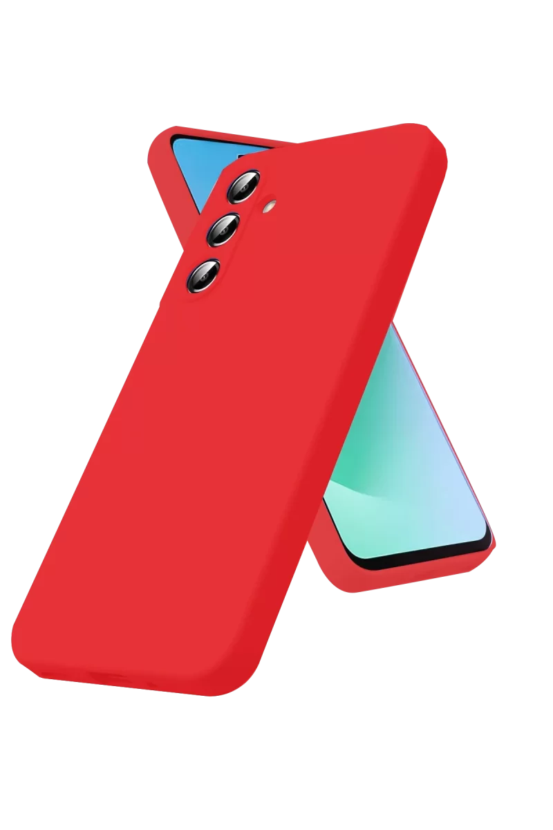 Newface Samsung Galaxy A17 5G Nano içi Kadife Silikon - Kırmızı