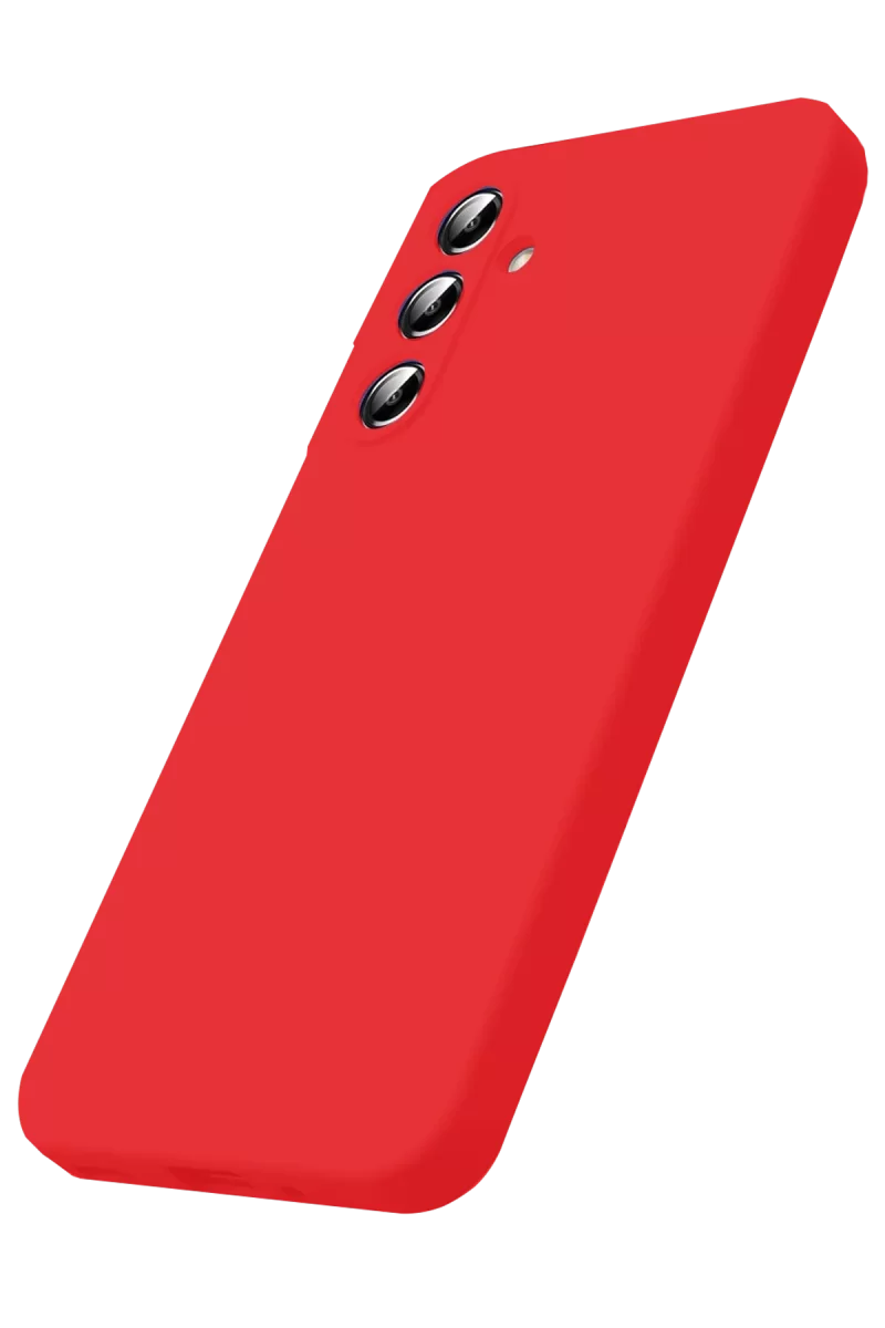 Newface Samsung Galaxy A17 5G Nano içi Kadife Silikon - Kırmızı