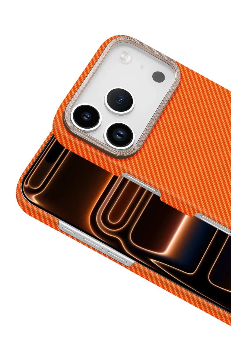 Newface Apple iPhone 17 Pro Max Vega Magsafe Kapak - Turuncu