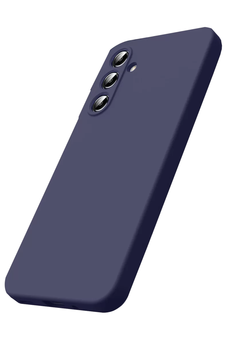 Newface Samsung Galaxy A17 5G Nano içi Kadife Silikon - Lacivert