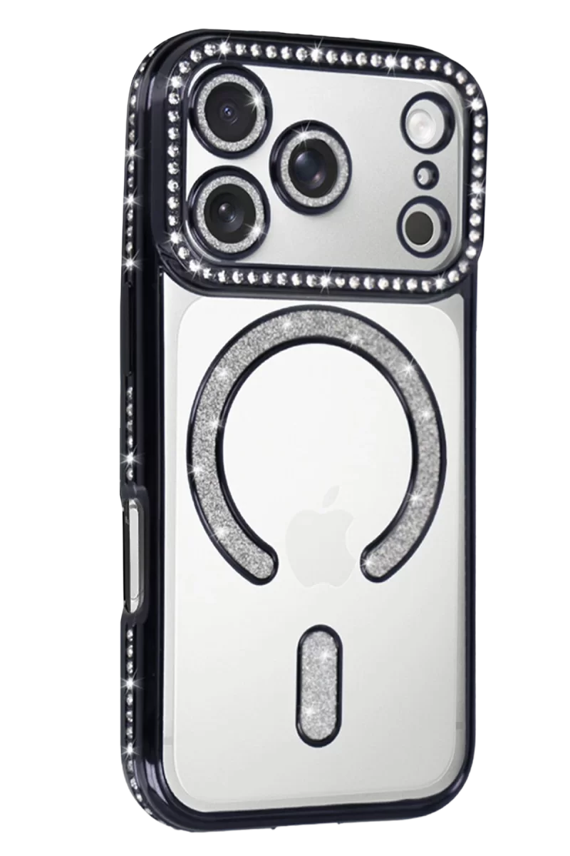 Newface Apple iPhone 17 Pro Joke Simli Magneticsafe Kılıf - Siyah