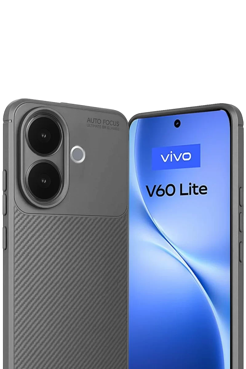 Newface Vivo V60 Lite Auto Focus Karbon Kapak - Gri