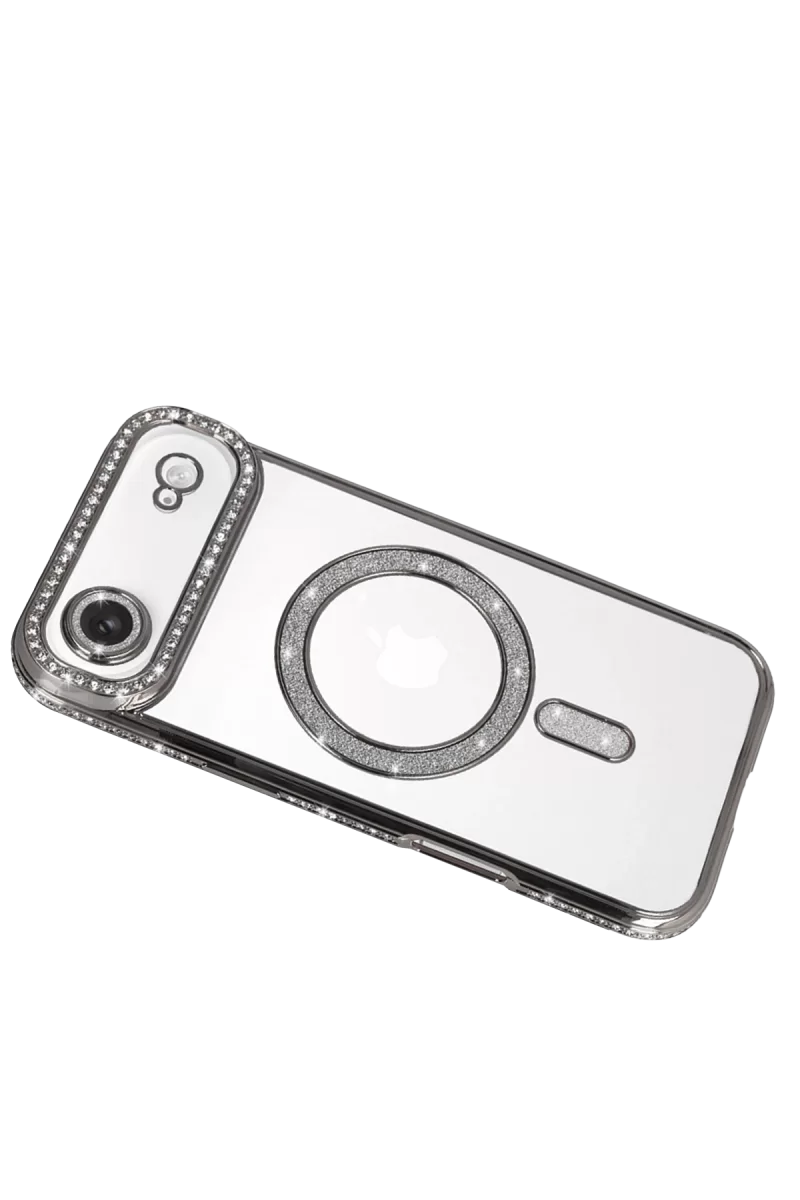 Newface Apple iPhone 17 Air Joke Simli Magneticsafe Kılıf - Gümüş