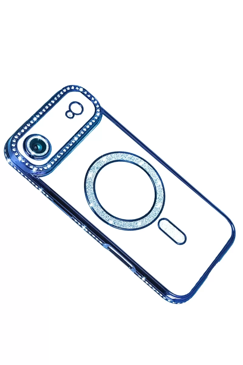 Newface Apple iPhone 17 Air Joke Simli Magneticsafe Kılıf - Mavi