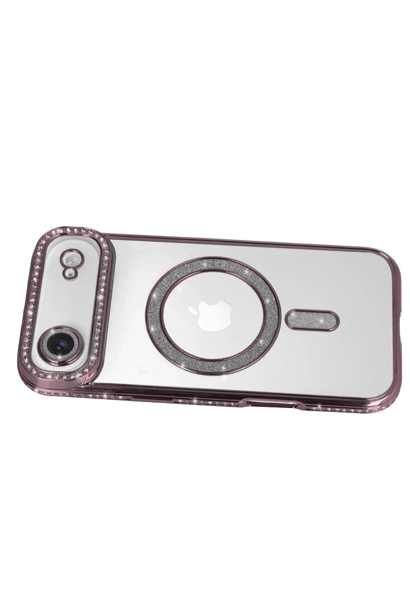 Newface Apple iPhone 17 Air Joke Simli Magneticsafe Kılıf - Pembe