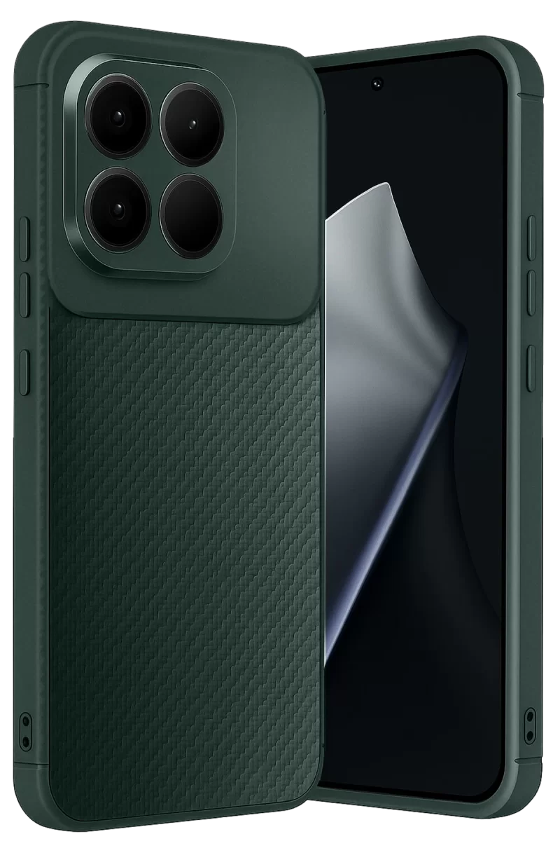 Newface Xiaomi Mi 15T Auto Focus Karbon Kapak - Koyu Yeşil