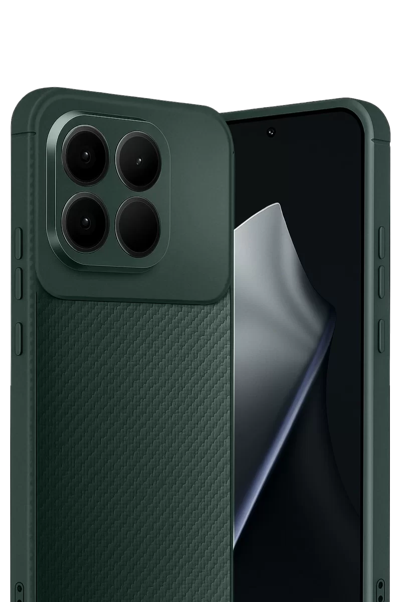 Newface Xiaomi Mi 15T Auto Focus Karbon Kapak - Koyu Yeşil